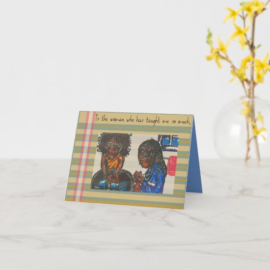 教えママ カード (黄色い花)