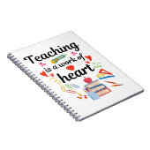 教え作業ハート ノートブック (右側)