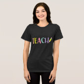 教え先生用T字 トライブレンドTシャツ (正面全面)