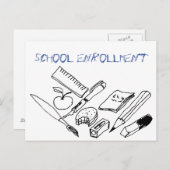 教え入学願書 インビテーションポストカード (正面/裏面)