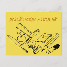 教え入学願書 インビテーションポストカード