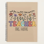 教え前向き肯定カスタム先生 プランナー手帳 (正面)