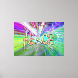 教え地球の平和 キャンバスプリント