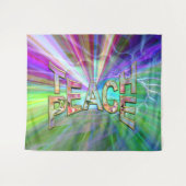 教え地球の平和 タペストリー (正面(横))