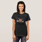 教え女の子と出席者連れてヒョウ鉛筆 Tシャツ (正面フル)