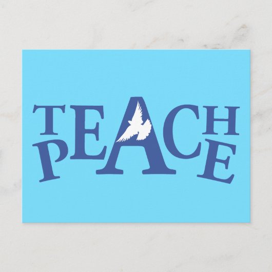 教え平和白鳩引用文葉書 ポストカード (正面)