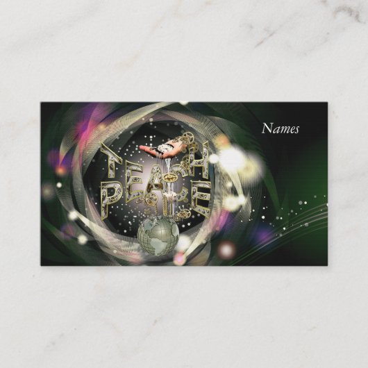 教え平和運動 名刺 (正面)