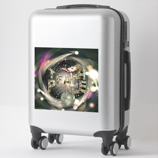 教え平和 シール (スーツケース)