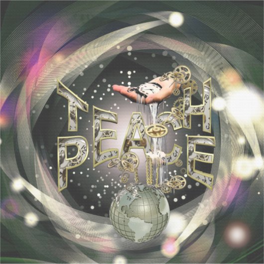 教え平和 シール (正面)