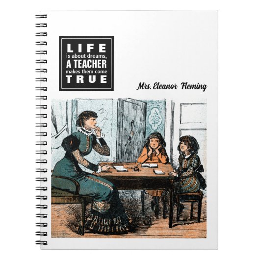 教え引用文 |ヴィンテージギフト ノートブック (正面)