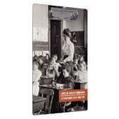 教え引用文 |ヴィンテージ先生写真 クリップボード (右)