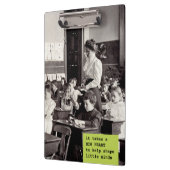 教え引用文 |ヴィンテージ先生写真 クリップボード (左)