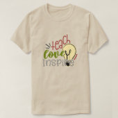 教え愛インスパイア先生Tシャツ Tシャツ (デザイン正面)