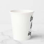 教え愛インスパイア |句感動的 紙コップ (正面)