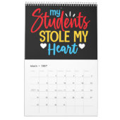 教え教えの感激 カレンダー (3月 2027)