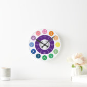 教え時 |子 ラウンド壁時計 (ホーム)