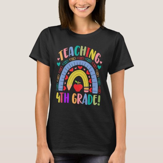 教え第4学年レインボーアカデミック Tシャツ (正面)