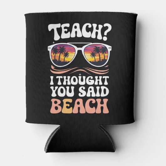 教え考え君はビーチ先生Groovyと言った 缶クーラー (正面)