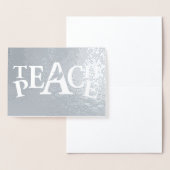 教え飛んでいる平和スローガン文字 箔カード (ディスプレー)