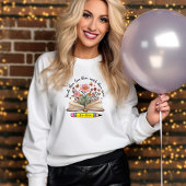 教え.愛.成長を見守る。エレガントパーソナライズされた スウェットシャツ