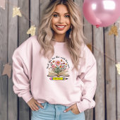 教え.愛.成長を見守る。エレガントパーソナライズされた スウェットシャツ