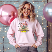 教え.愛.成長を見守る。エレガントパーソナライズされた スウェットシャツ