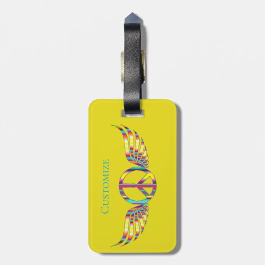 教え Peace Thunder_Cove ラゲッジタグ (裏面縦)