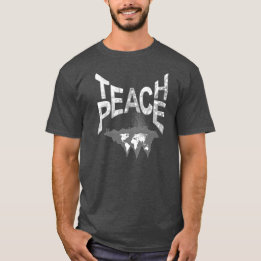 教えPeace at All Timesデザイン Tシャツ