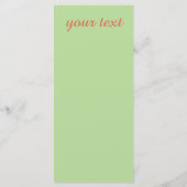 教えPeace Christmasランチパーティー メニュー (裏面)