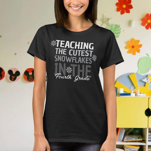 教えThe Cuest Snowflakes Cute先生 Tシャツ