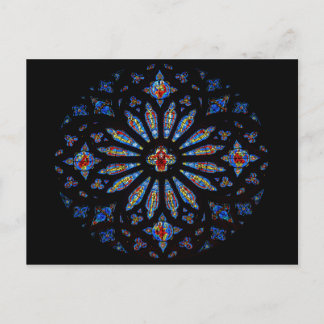 教カラフル会ステンドグラス ポストカード