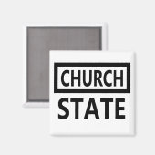 教会および州の第1修正の分離 マグネット (正面/裏面)