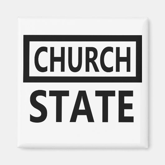 教会および州の第1修正の分離 マグネット (正面)