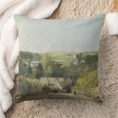 教会およびVIのOsmingtonの村の眺め クッション (ブランケット)