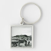 教会からのリオデジャネイロの眺め キーホルダー (正面)