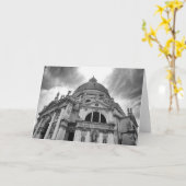 教会が付いている挨拶状のブランク、 カード (黄色い花)