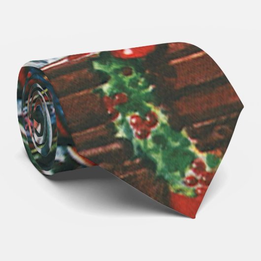 教会で合唱団を歌うヴィンテージクリスマスの子供たち ネクタイ (ロール)