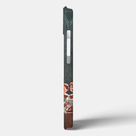 教会で合唱団を歌うヴィンテージクリスマスの子供たち Case-Mate iPhoneケース (裏面 / 左)