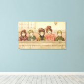 教会で歌う(紙付き) キャンバスプリント (インサイチュ (ウッドフロア))