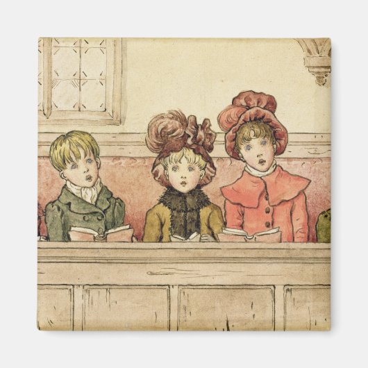 教会で歌う(紙付き) マグネット (正面)