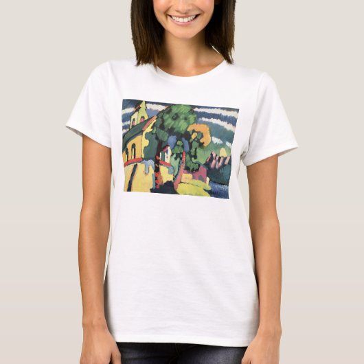 教会とのバイエルンの景色 Tシャツ (正面)