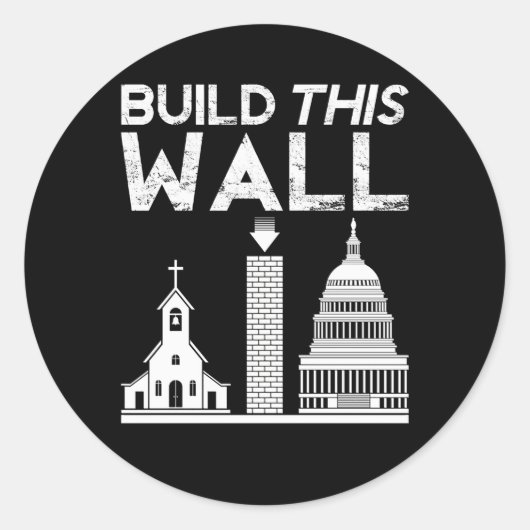 教会とアメリカ州の壁を作る ラウンドシール (正面)