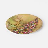 教会とクリスマスツリーパーソナライズ紙ナプキンス ペーパープレート (アングル)