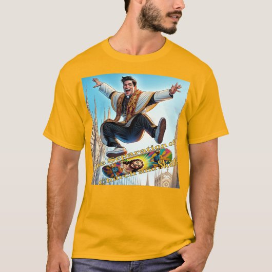 教会とスケートの分離 Tシャツ (正面)