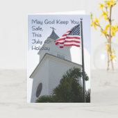 教会と宗教独立の日カード カード (黄色い花)