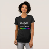 教会と憎悪の分離を支持します Tシャツ (正面フル)