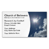 教会と祈りの言葉 マグネット名刺 (正面)