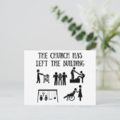 教会に離れ建物あり ポストカード (スタンド正面)