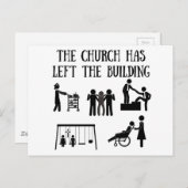 教会に離れ建物あり ポストカード (正面/裏面)