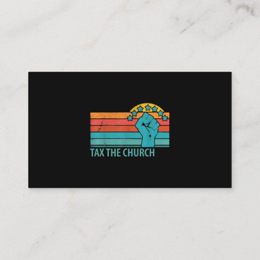 教会のアンチ宗教無神論の無神論の安全に課税する 名刺 (裏面)
